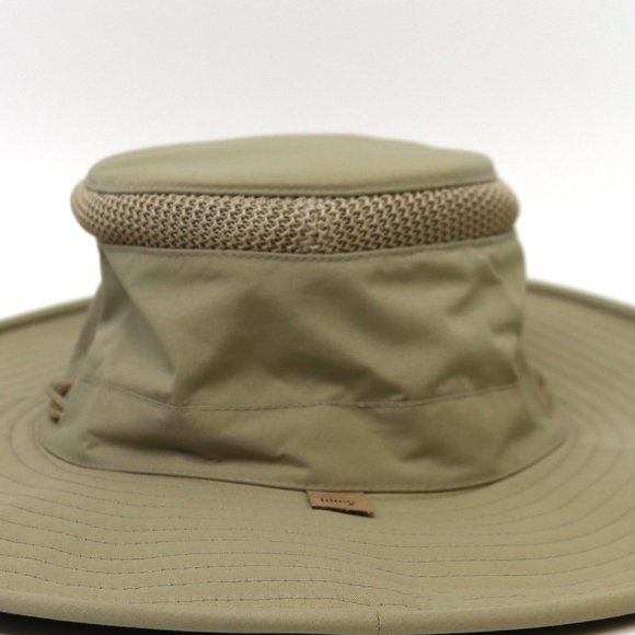 Tilley Hat The Airflo Size 7 Unisex Tan Nylon Polyester - Picture 2 of 8
